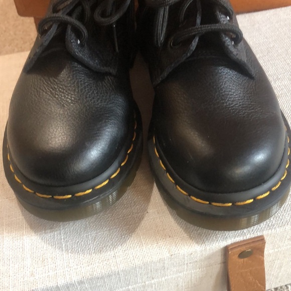 New Doc Martens Pascal black leather ankle boots  lace up 8 - Picture 2 of 7